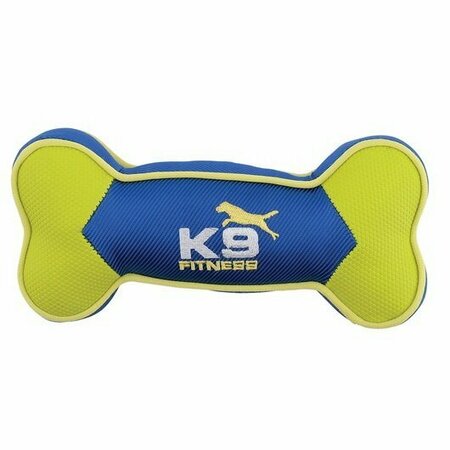 ZEUS K9 Fitness Dog Toy, Bone, Nylon, Blue/Green 96381